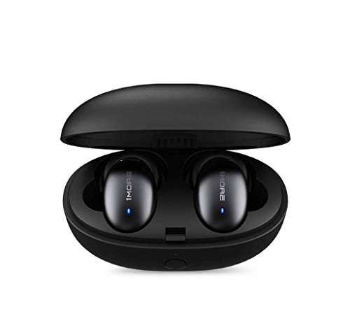 1MORE Stylish True Wireless Earbuds - Bluetooth 5.0 Stereo Hi-Fi Sound with Deep Bass Wireless Earphones Built-in Mic Headset, 24 Hours Playtime with Charging Case - (Renewed)