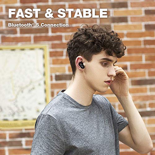 1MORE Stylish True Wireless Earbuds - Bluetooth 5.0 Stereo Hi-Fi Sound with Deep Bass Wireless Earphones Built-in Mic Headset, 24 Hours Playtime with Charging Case - (Renewed)