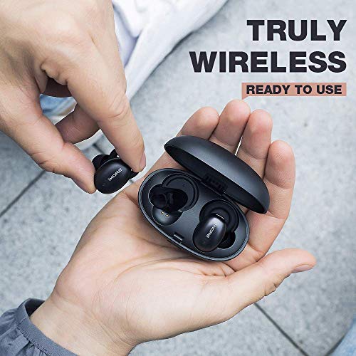 1MORE Stylish True Wireless Earbuds - Bluetooth 5.0 Stereo Hi-Fi Sound with Deep Bass Wireless Earphones Built-in Mic Headset, 24 Hours Playtime with Charging Case - (Renewed)