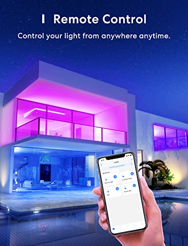 meross Smart LED Light Bulb, Smart WiFi LED Bulbs Compatible with Apple HomeKit, Siri, Alexa, Google Home & SmartThings, Dimmable E26 Multicolor 2700K-6500K RGBWW, 900 Lumens 60W Equivalent, 2 Pack