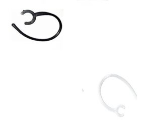nobreak 2 ear hooks for samsung hm6000 hm1300 hm1900 replacement for bluetooth headsets – black/clear