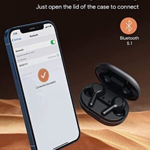 QHQO Wireless Earbuds, Bluetooth Earbuds with aptX Deep Bass, CVC 8.0 Noise Reduction, 4 Mics for Clear Calls, IPX7 Waterproof Bluetooth 5.2 Earphones44