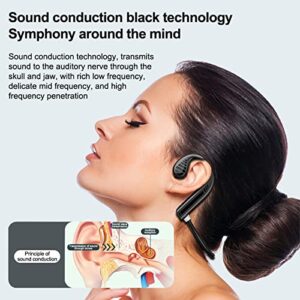 Bone Conduction Headphones Bluetooth 5.1,Wireless Open Ear Headphones Waterproof Earphones,Sweatproof Headset for Sports