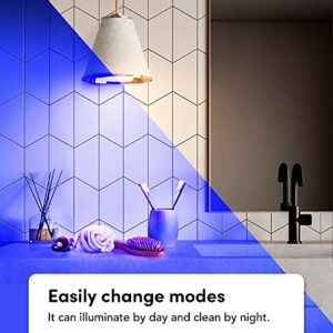 LIFX Clean, A19 1100 lumens, Full Color with Antibacterial HEV, Wi-Fi Smart LED Light Bulb, No Bridge Required, Compatible with Alexa, Hey Google, HomeKit and Siri (2-Pack)