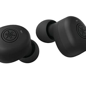Yamaha TW-E3B Premium Sound True Wireless Earbuds Headphones, Bluetooth 5 aptX, Charging Case, Water-Resistant, Sweat-Resistant for Sport, Ultra Compact, Lightweight, Easy Controls (Black) (Renewed)