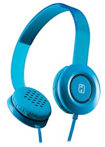 ihome stereo headphones with flat cable – blue (ib35lnc)