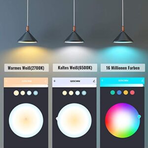 Smart Candelabra LED Bulb, E12 WiFi-Bluetooth Chandelier Light Bulb, Compatible with Alexa Google Home, Tunable White 2700K-6500K & RGB Candle Bulb, Music Sync 5W 400 Lumens