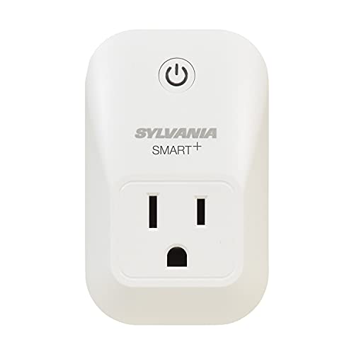 SYLVANIA Smart ZigBee Smart Plug, Works with SmartThings, Wink, and Amazon Echo Plus, Hub Needed for Amazon Alexa / Google Assistant - 1 Pack