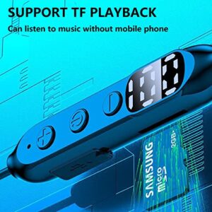 Neck Type Bluetooth 5.2 Headset - Noise Reduction Earbuds - High Capacity Intelligent Digital Display - Stereo Delay Free - Sports Bluetooth Headset