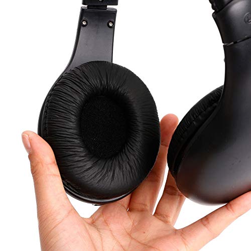 Heave 5-in-1 Wireless Headphones High-Fidelity Sound Over Ear Headsets Built in Mic for TV Laptop Mobile Phones Black