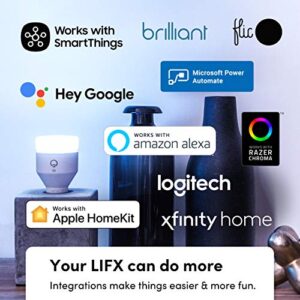 LIFX Color (Nightvision Edition), 1100lm E26, Wi-Fi Smart LED Light Bulb, Full Color and Whites, No Bridge Required, Works with Alexa, Hey Google, HomeKit and Siri, 1-Pack