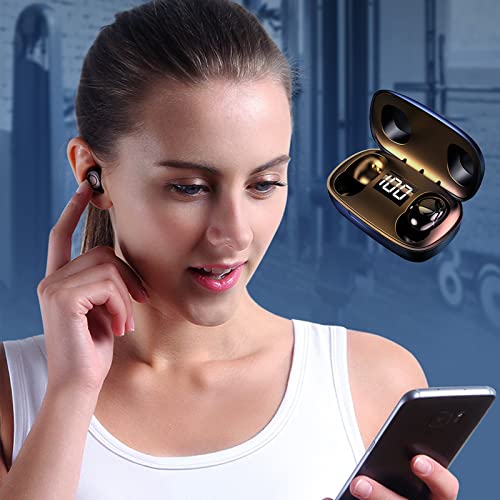 Noise Cancelling Wireless In-Ear Earphones Light-Weight Earbuds with LED Display Charging Case for Sport Wireless Earbuds Bluetooth Headphones with Mic