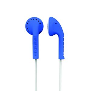 koss ke10b lightweight on-ear earbud, blue