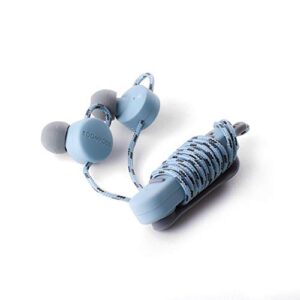 BoomPods Retrobuds in-Ear Headphones - Best Wireless Bluetooth Workout Custom Fit Earbuds, Perfect for Running, Jogging, Exercise, and for Listening for Your Commute (Ice Blue)