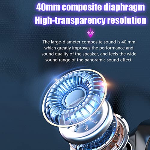 LADIGASU New Game Headset Over-Ear Headphone Sporting Game Musicdual Dual Mode Bluetooth 5.2 Headset HiFi Stereo Sound Support TF-Card Mode