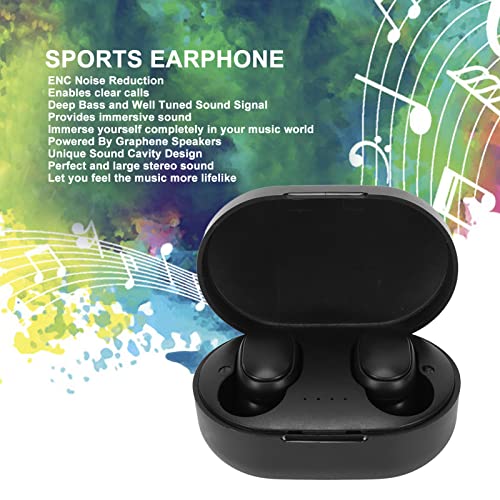 YEmirth Wireless Bluetooth Earbuds,V5.1 Noise Cancelling Stereo Built in Mic Wireless Sport Running Earbuds for Smartphones Tablets