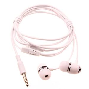wired earphones hi-fi sound headphones handsfree mic headset earbuds compatible with alcatel 3v (2019) – 7 – jitterbug smart 2 – revvl 2