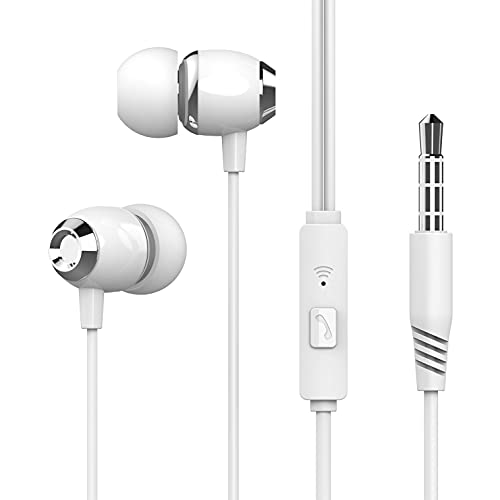 Wired Earphones Hi-Fi Sound Headphones Handsfree Mic Headset Earbuds Compatible with Alcatel 3V (2019) - 7 - Jitterbug Smart 2 - REVVL 2