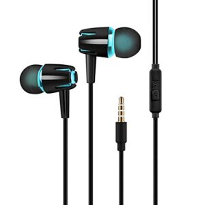 Lobonbo M18 3.5Mm Headphones with Subwoofer Earbuds Adjustable Volume Earphones Music Sports Gaming Headset with Mic