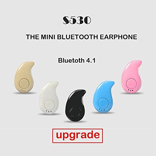 LUYANhapy9 Bluetooth Earphone S530 Mini Wireless Bluetooth V4.1 Sport Earphone Headset Headphone for Phone PC White