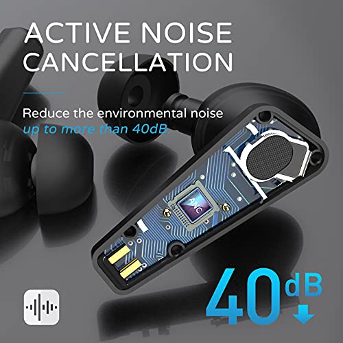 SOMIC Wireless Earbuds Bluetooth, Noise Cancelling Earbuds, 6 Microphone Stereo Earphones with 36H Playtime and Charging Case