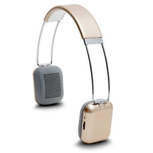 oblanc sy-aud23060 rendezvous wireless bluetooth headphone with built in micrphone gold