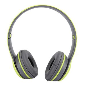 Bewinner1 Wireless Bluetooth Headset, Mobile Phones Computers Tablets Noise Reduction Headset with Memory Card Slot Over-Ear Headphones for Listening Music Watching Movie Playing Games(Green)