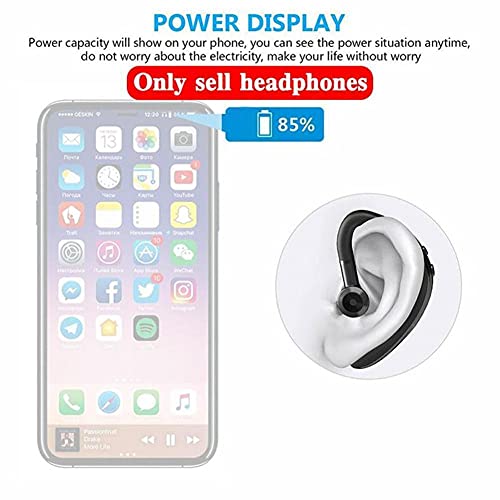 Wireless Earbuds Bluetooth Headphones,Noise Reduction Mic in-Ear Earphones Fast Pairing in Seconds for Working Sports Running Workout,Connect to PC Mac Tablet Cell Phone