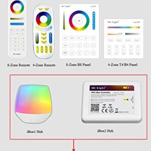 LGIDTECH FUT104 Miboxer 4W MR16 Led 2.4GHz Bulb Spotlight GU5.3 Socket AC/DC 12V RGB+CCT Color and Temperature Changeable Dimmable,But Single Bulb Wouldn't Work.Controller and Hub is Sold Separately