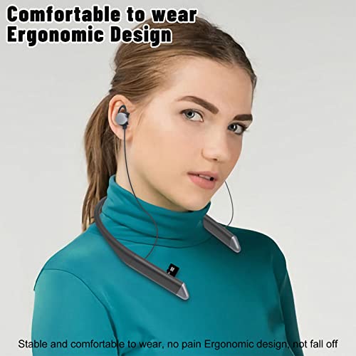 #OJ49zP Bluetooth Neckband Headphones Colorful Design Hd Stereo Clear Sound Sporty and Ergonomic Neck Hanging Design