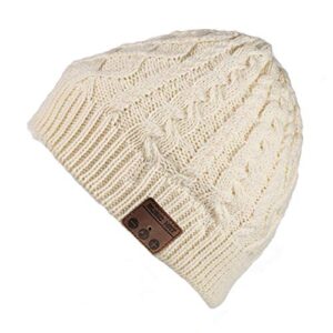 bearsfire wireless music beanie hat with bluetooth headphones speaker mic winter warm skull running knit cap for men women