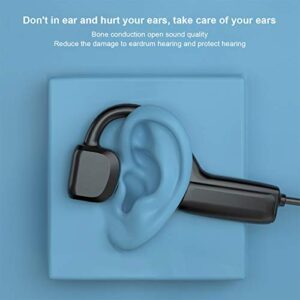 Wireless Bluetooth 5.1 Headset, Ear Hook Stereo Earphones with Microphone, Waterproof Sports for Running, Noise Canceling Earphone