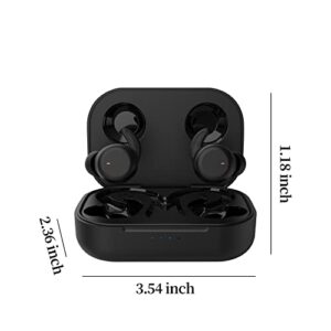 MIANHT Noise-canceling Running Headphones Wireless Earbuds with Earhooks ​Over Ear Sport Headphones Sweatproof Earphones Workout Jogging Gym