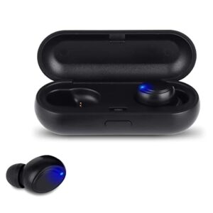 atune analog wireless earbuds, bluetooth 5.0 with usb charging case, comfortable wear easy setup pair, true wireless earbuds 33ft built-in mic call for iphone android phones