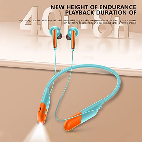 #yQhGu8 Bluetooth Neckband Headphones Colorful Design Hd Stereo Clear Sound Sporty and Ergonomic Neck Hanging Design