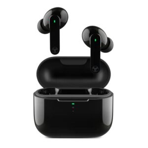 TREBLAB X1 - True Wireless Earbuds, IPX4 Waterproof Bluetooth Earbuds with Touch Control, Voice Assistant, Transparency Mode,Gaming Mode, Up to 24 Hour Playtime, Includes Charging Case, Black(Renewed)
