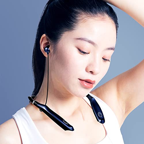 Wireless Bluetooth Headphones,Neck Hanging Wireless Bluetooth Headset with Intelligent Noise,Clear Bluetooth Calls for Sports,Running,Working