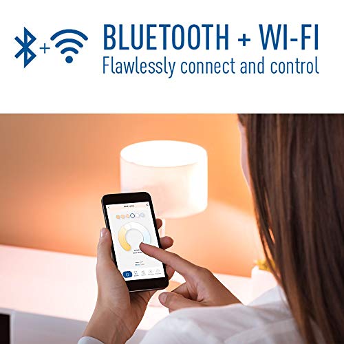 Cree Lighting Connected Max Smart Led Bulb Br30 Indoor Flood Tunable White + Color Changing, 2.4 Ghz, Works With Alexa And Google Home, No Hub Required, Bluetooth + Wifi, 1Pk