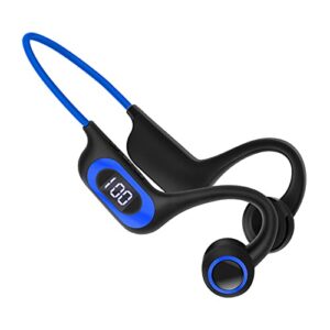 charella #bcvad0 air conduction headset wireless bluetooth headset sports running power digital display