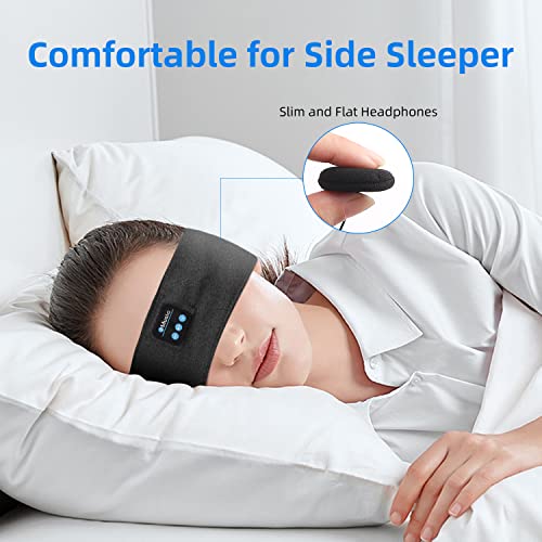 LeekaoWee 2023New Sleep Headset, Bluetooth Sports Sleep Headset, with Ultra-Thin high-Definition Stereo Speakers, Suitable for Sleep, Sports, Jogging, Yoga, Insomnia, air Travel etc.FD5