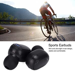 EBTOOLS Wireless Bluetooth Headphones, Bluetooth 5.0 LED Digital Display HiFi Sports Earphones, with Charging Box, Suitable for Exercise, Running, Hiking, Travel