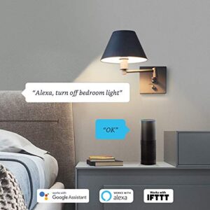 Broadlink Smart Bulb, 10W RGB Dimmable Wi-Fi LED Smart Light Bulbs Color Changing A19 800lm, Works with Alexa, Google Home, Siri and IFTTT, No Hub Required (1-Pack)