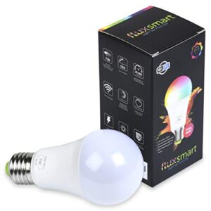 Flux WiFi Smart LED Light Bulb - Compatible with Alexa, Google Home Assistant & IFTTT - Smartphone Controlled Multicolored Color Changing Lights - Sunrise Wake Up Light & Dimmable Night Light