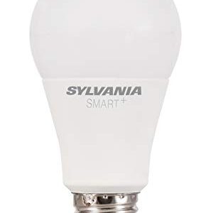 SYLVANIA SMART+ Bluetooth Soft White A19 LED Bulb, Compatible with Alexa, Apple HomeKit and Google Assistant, 1 pack