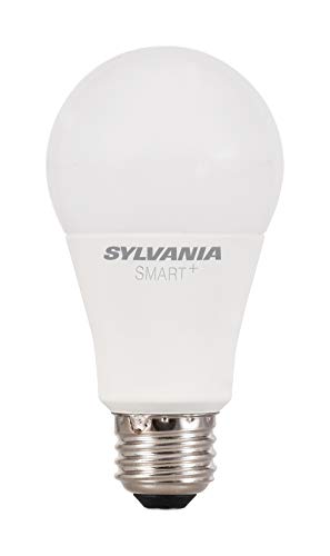 SYLVANIA SMART+ Bluetooth Soft White A19 LED Bulb, Compatible with Alexa, Apple HomeKit and Google Assistant, 1 pack