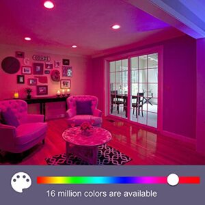 Minoston Smart Light Bulb, Alexa WiFi LED Light Bulb, A19 RGBCW Color Changing, 2700K-6500K Multi-White Dimmable, Works with Alexa and Google Assistant, 2.4GHz, 800LM, 9W, E26, No Hub Required(MB10TW)