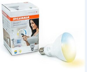 sylvania smart zigbee adjustable white br30 led light bulb for alexa / google assistant, 9.5w, 2700k – 6500k, hub required – 1 pack (73740)