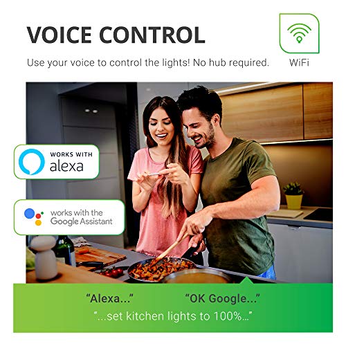 Sunco Lighting BR30 Alexa Smart Flood Light Bulbs, Color Changing LED Recessed WiFi Bulb, 8W, RGBCW, Dimmable, 650 LM, Compatible with Alexa & Google Assistant, E26 Base, No Hub Required 2 Pack