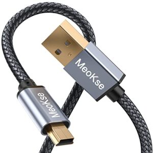 NA Meokse 20ft Mini USB Cable Portable USB 2.0 Type A to Mini B High Speed Data Charging Cable Compatible with Hero HD, Cell Phones, MP3 Players, Dash Cams, Digital Cameras, Dash Cams 6M