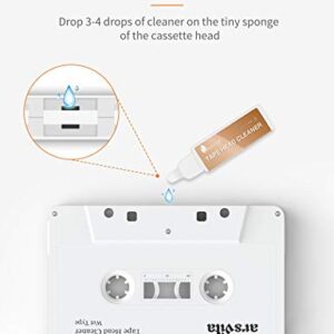 Arsvita Audio Tape/Cassette Head Cleaner with 3 Cleaner Solutions